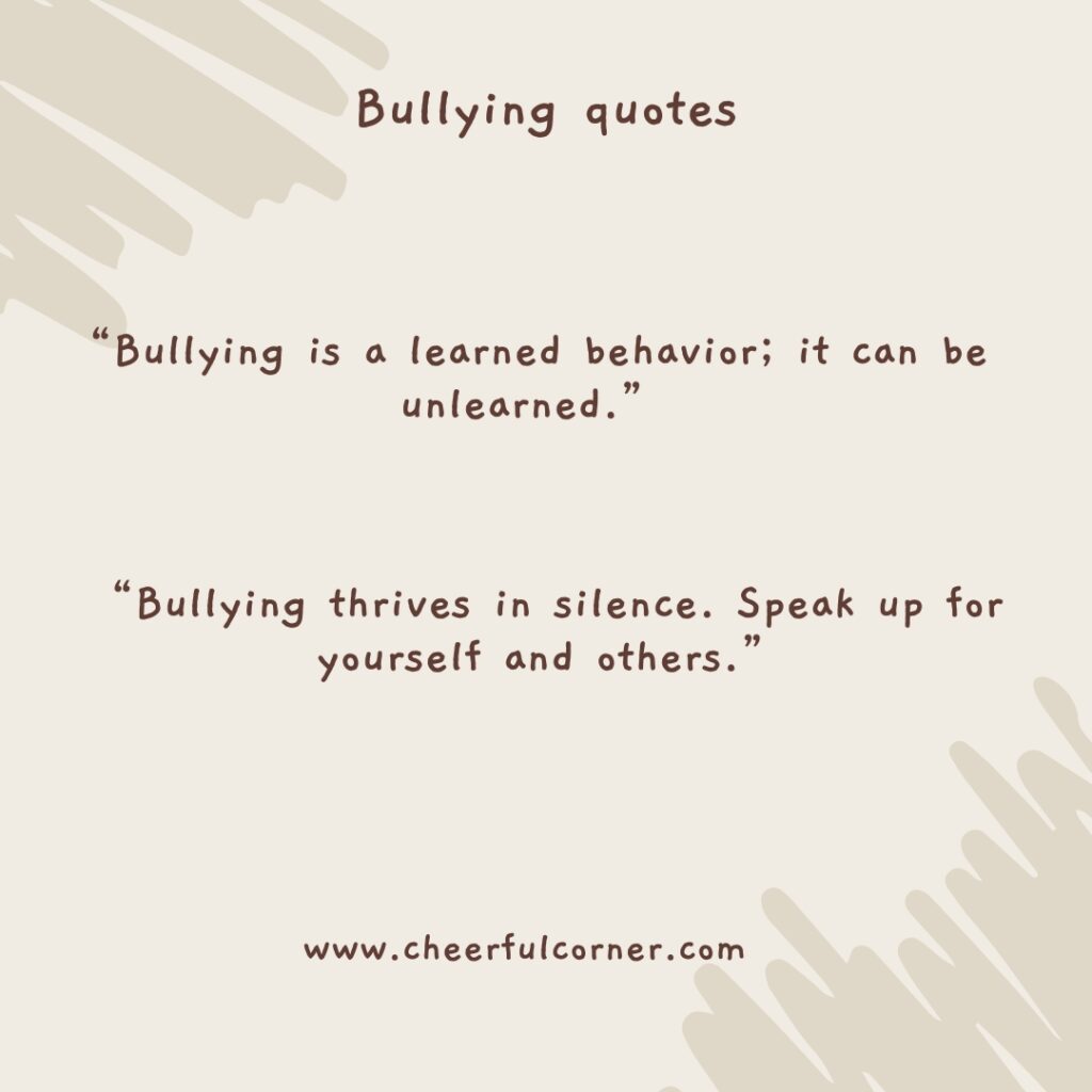 Bullying quotes