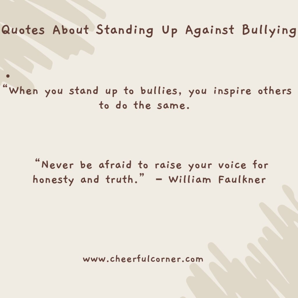 Quotes About Standing Up Against Bullying