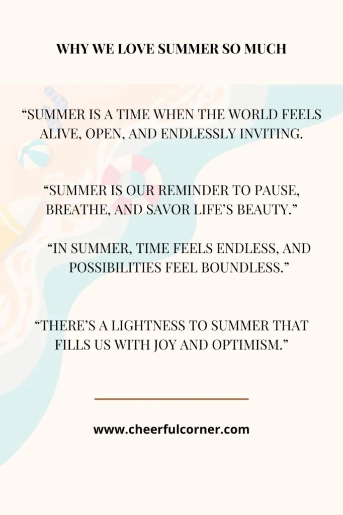 Why We Love Summer So Much