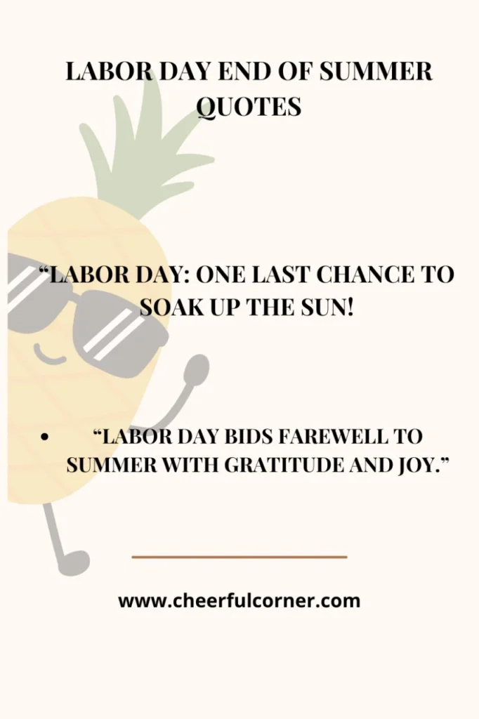 Labor Day End Of Summer Quotes